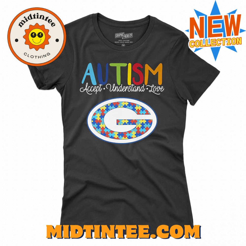 Green Bay Packers Nfl Autism Awareness Accept Understand Love Shirt