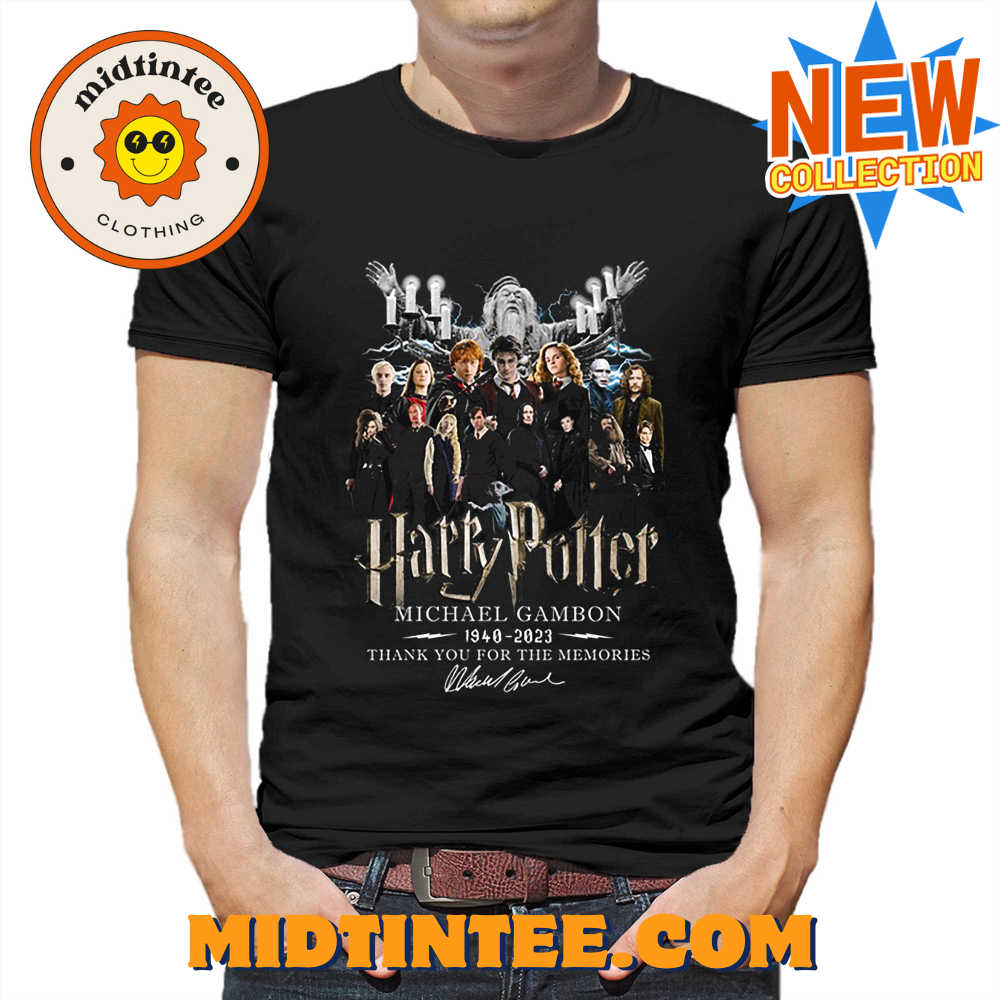 Harry Potter Michael Gambon 2023 Thank you for the Memories T Shirt