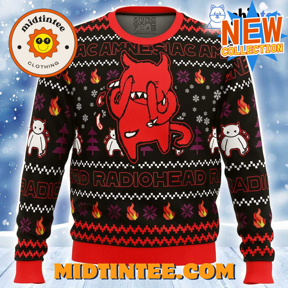 Amnesiac Radiohead Ugly Christmas Sweater