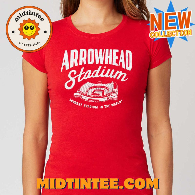 Arrowhead Stadium Loudest In The World Tshirt Midtintee