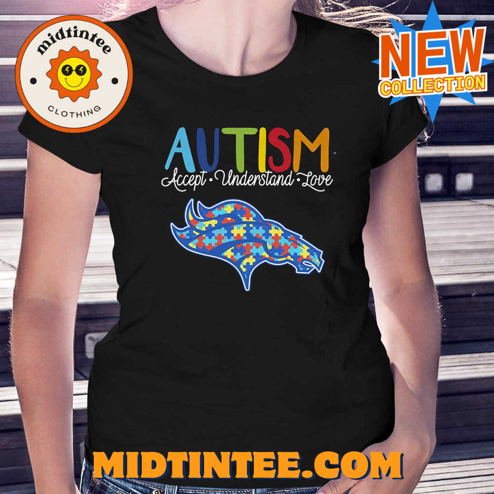 Denver Broncos Nfl Autism Awareness Accept Understand Love Shirt