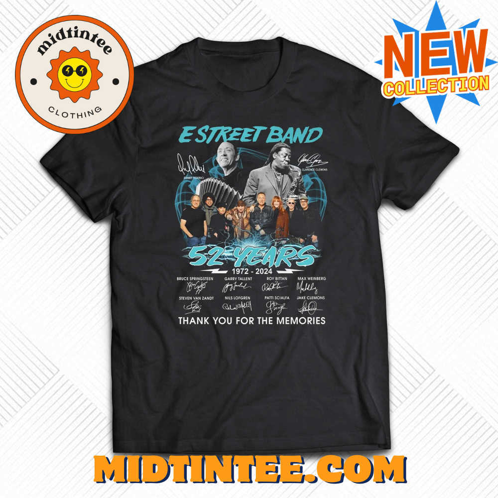 E Street Band 52 Years 1972 – 2024 Thank You For The Memories Unisex T-shirt