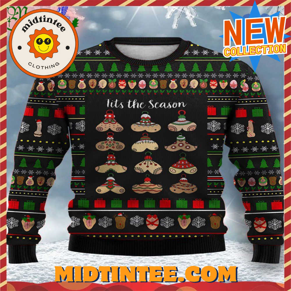 Fun Christmas Boobs Casual Christmas Sweater - Midtintee