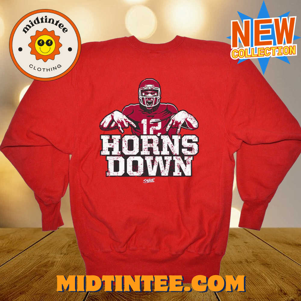 Horns Down T-shirt For Oklahoma College Fans