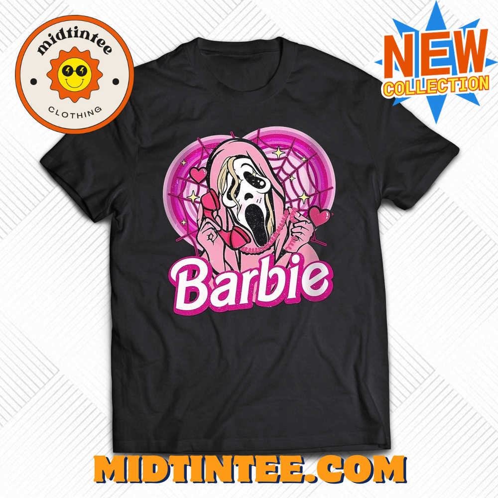 Horror Doll Characters Pink Doll Ghost Face T-shirt