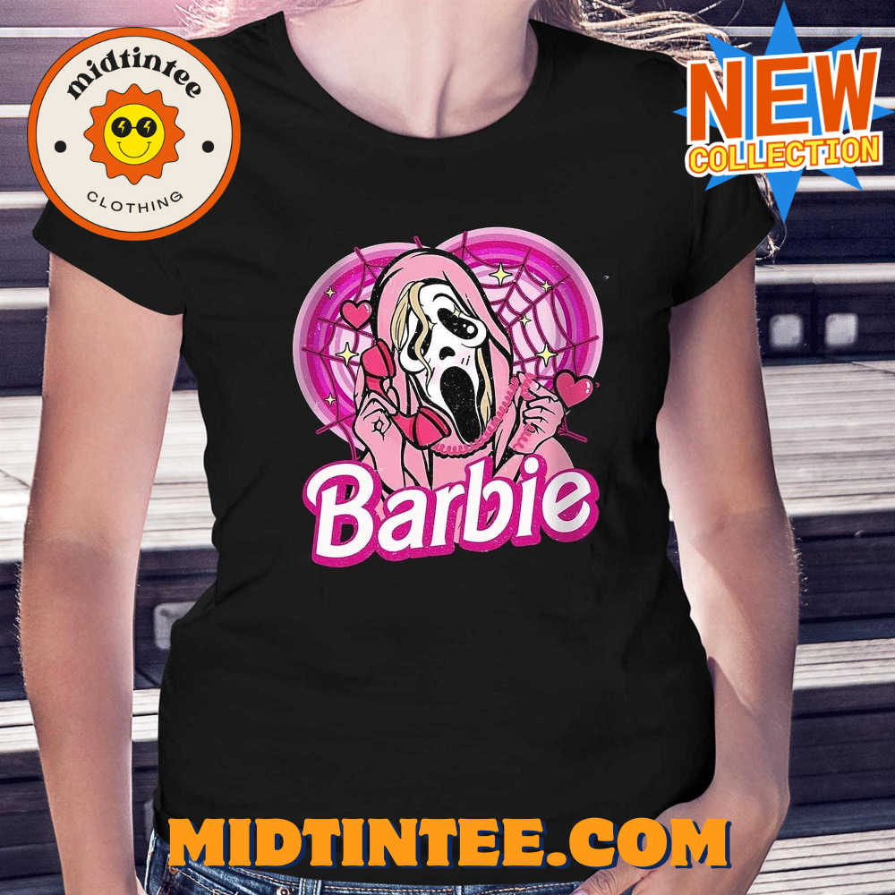 Horror Doll Characters Pink Doll Ghost Face T-shirt