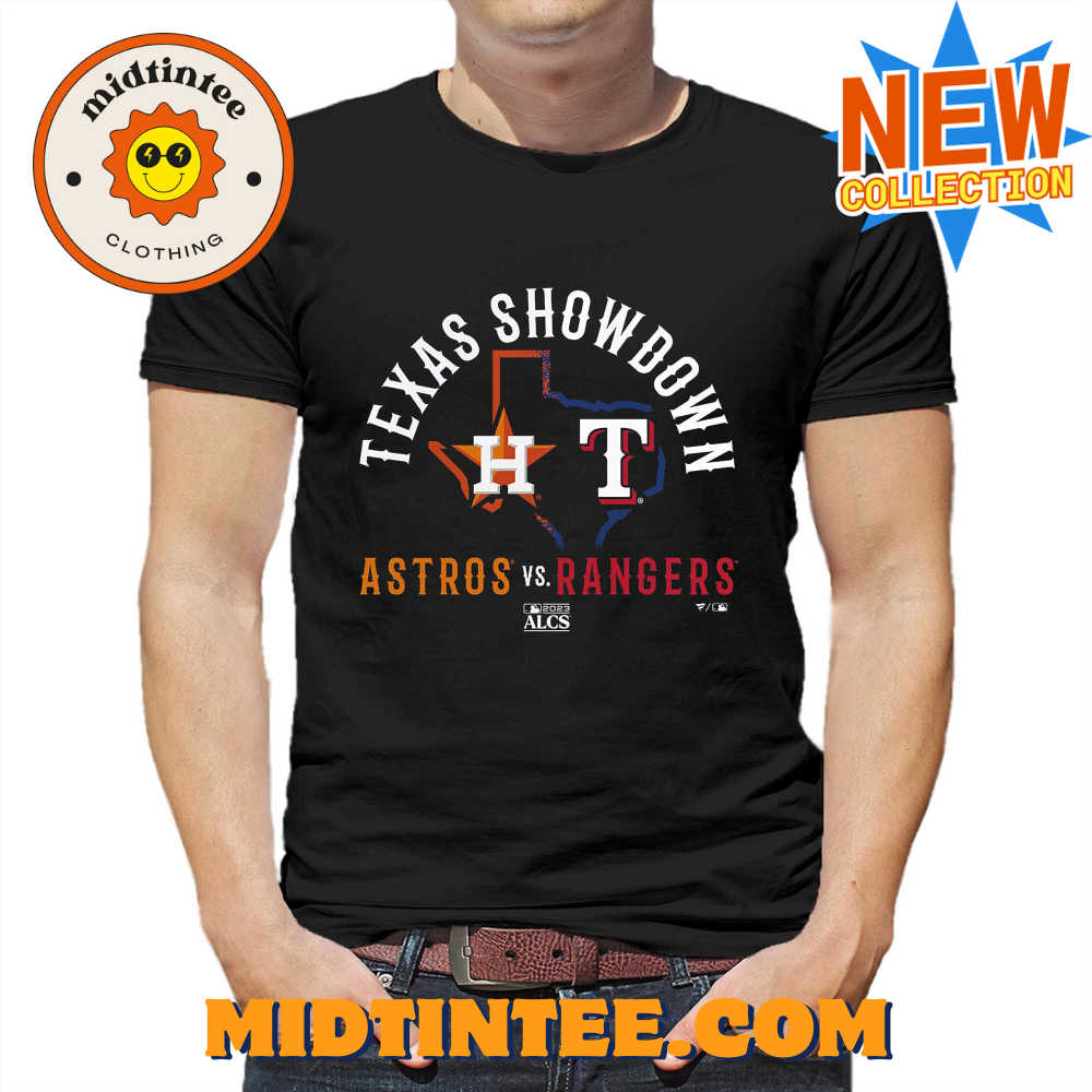 Houston Astros Vs Texas Rangers 2023 Alcs Matchup Texas Showdown T-shirt