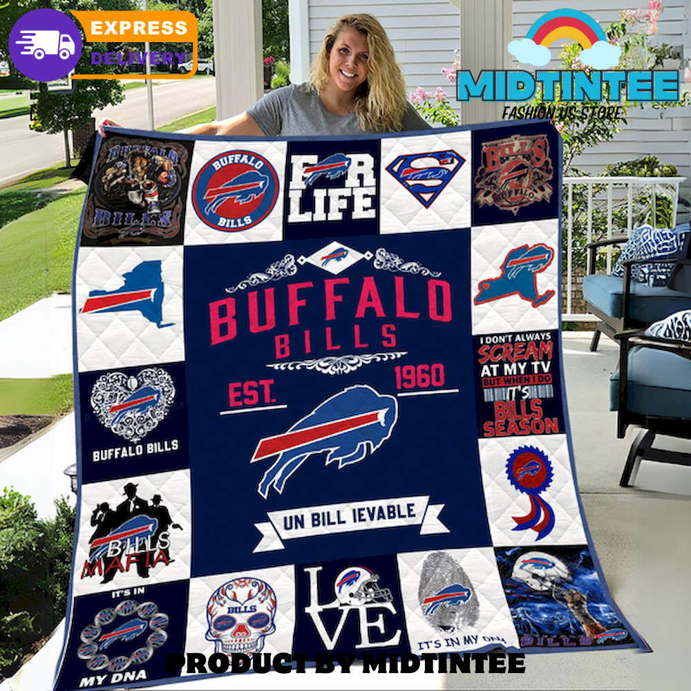 NFL Buffalo Bills Quilt Blanket