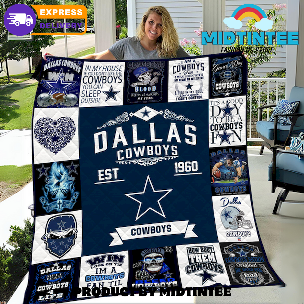 NFL Dallas Cowboys Quilt Blanket