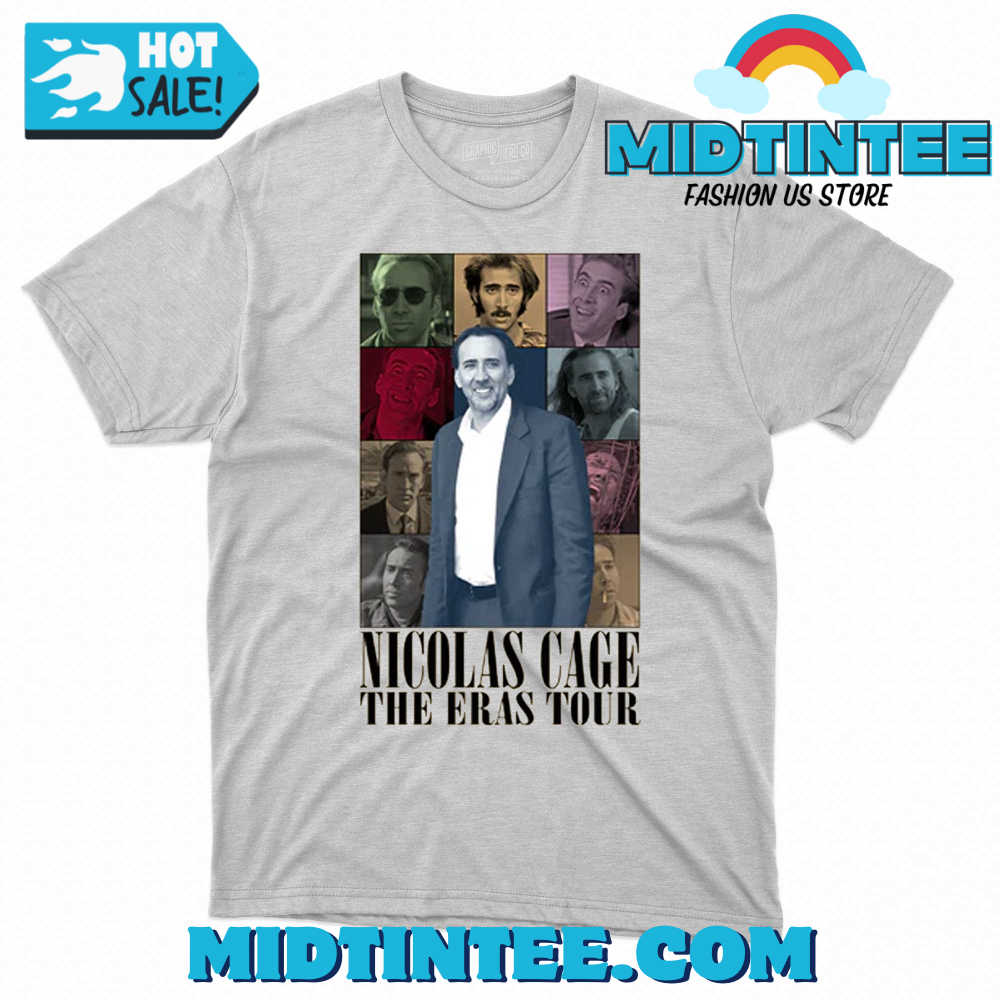 Nicolas cage the eras tour t shirt