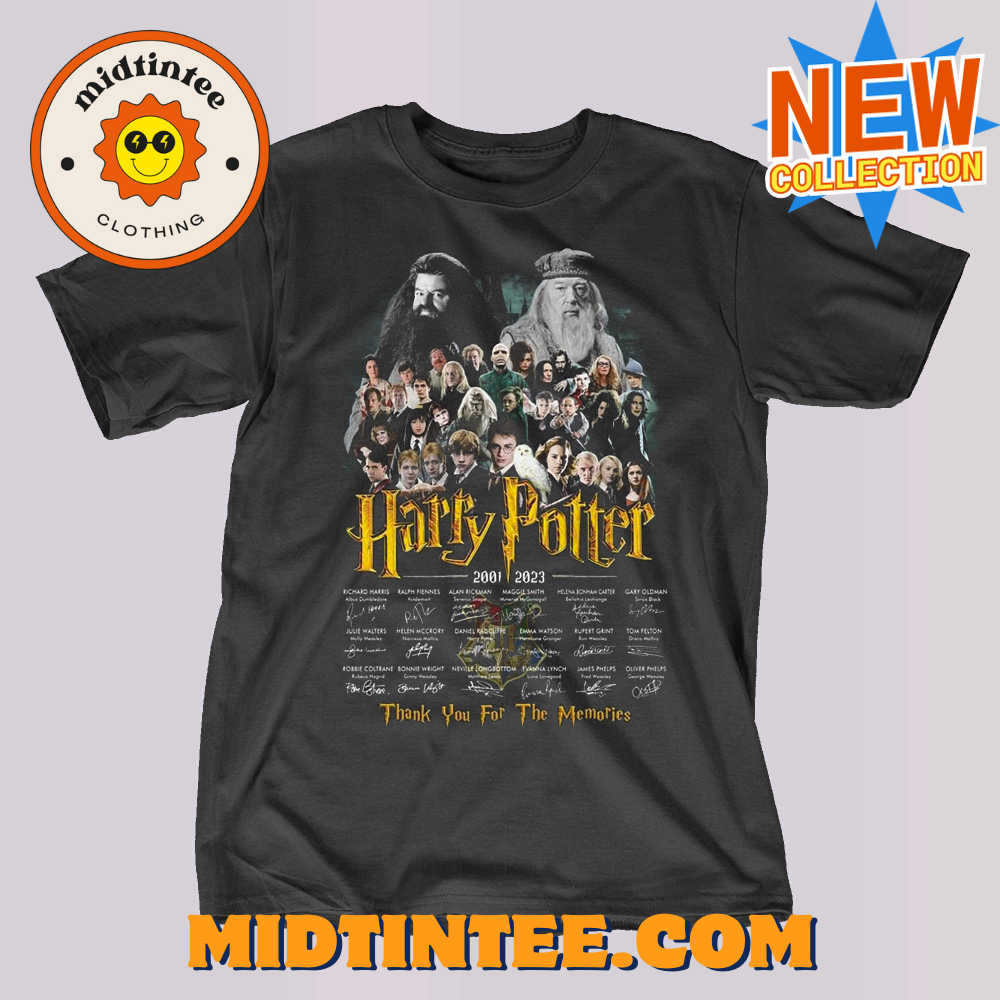 Robbie Coltrane And Michael Gambon Harry Potter 2001 – 2023 Thank You For The Memories T-shirt