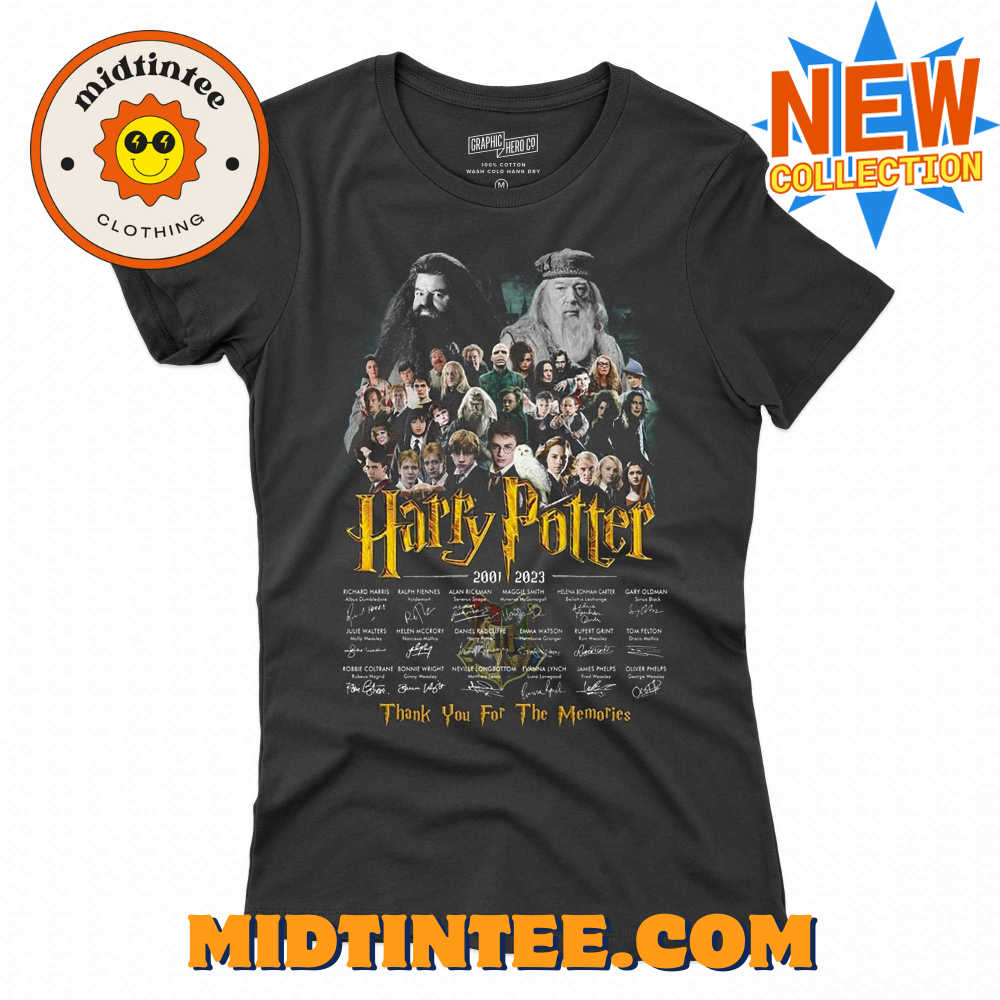 Robbie Coltrane And Michael Gambon Harry Potter 2001 – 2023 Thank You For The Memories T-shirt