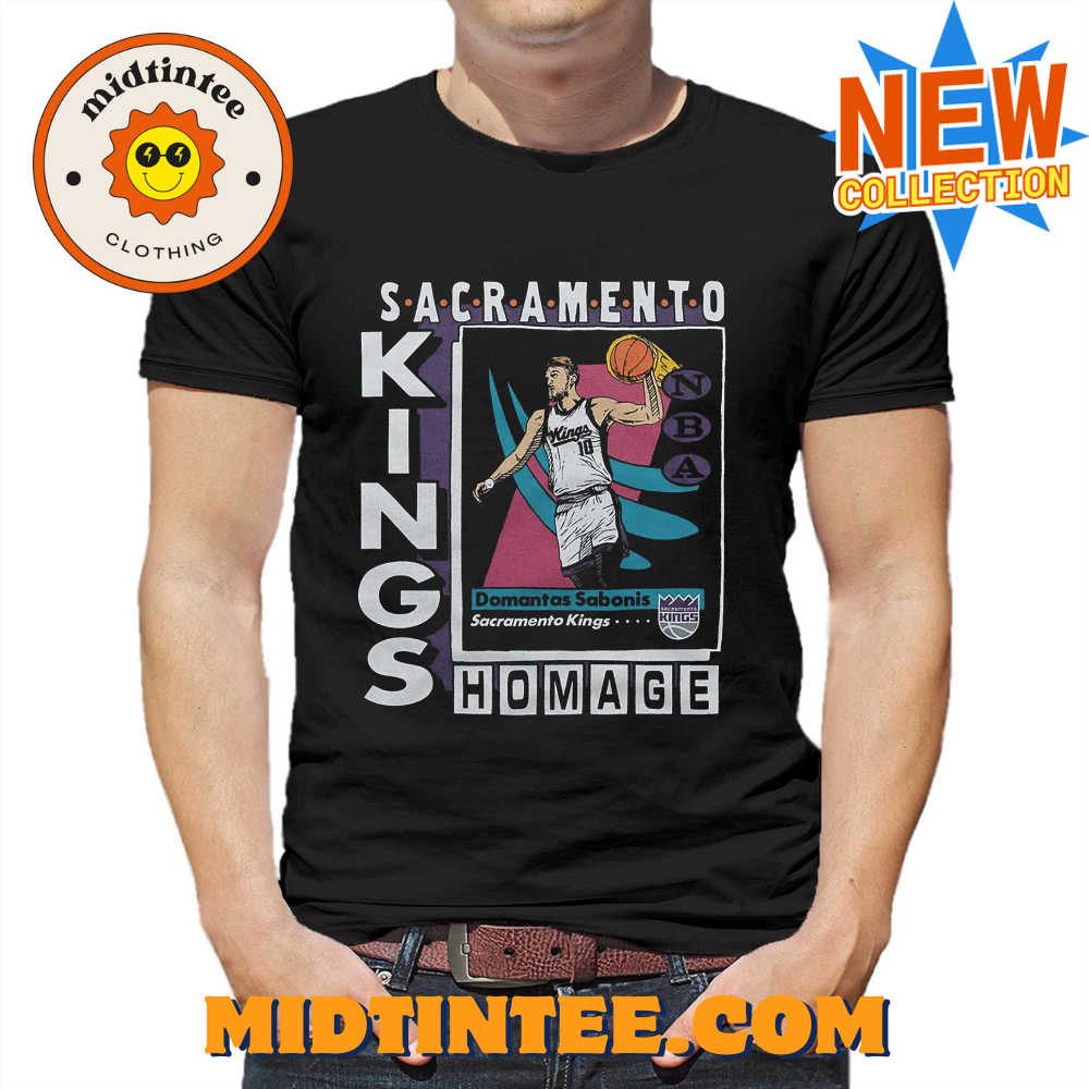 Sacramento Kings Trading Card Domantas Sabonis Shirt