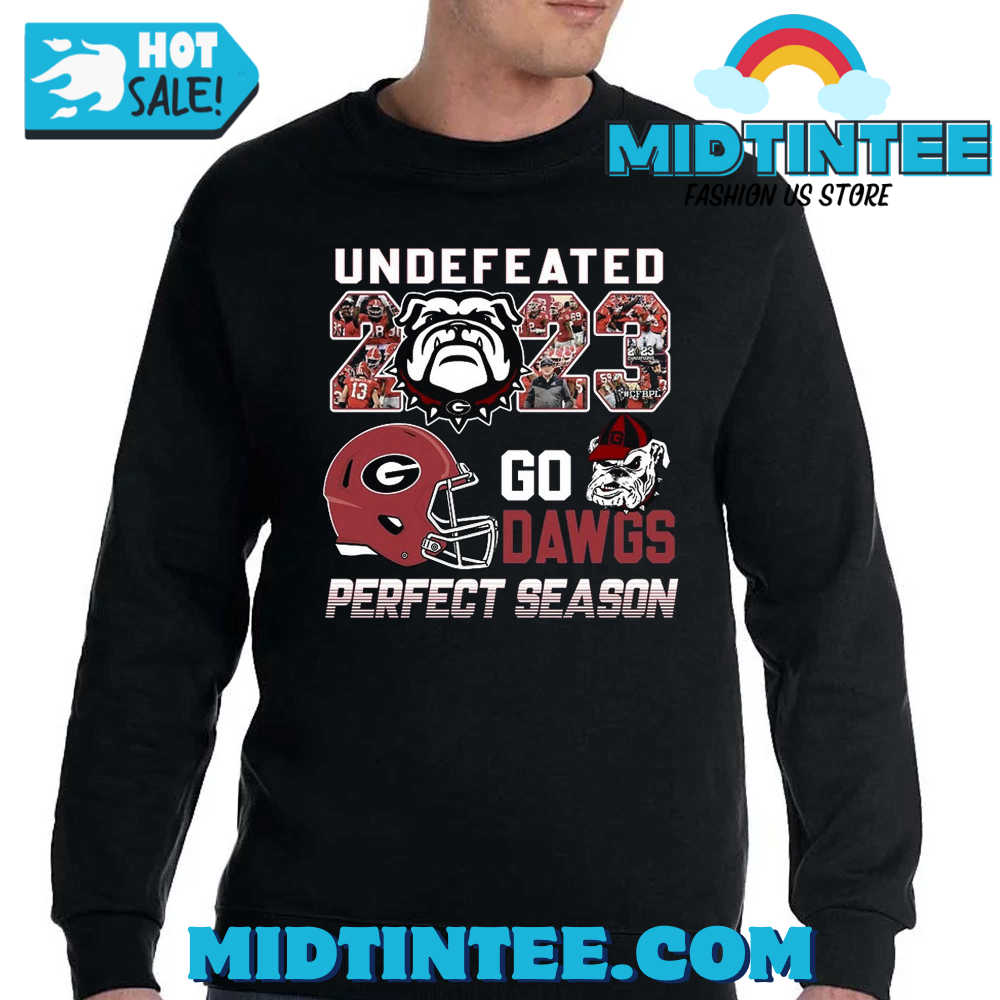 Undefeated 2023 Georgia Bulldogs Go Dawgs Perfect Season T-Shirt