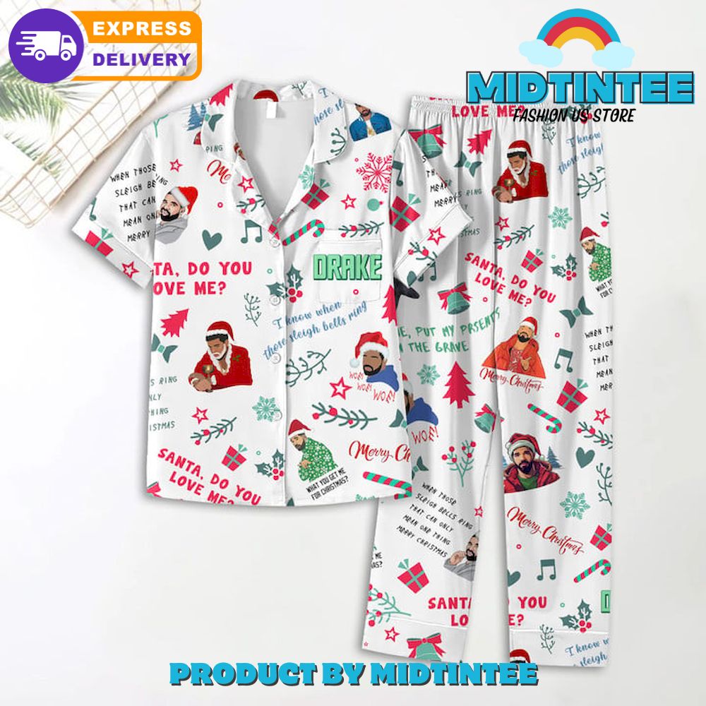 Drake Santa Do You Love Me Pajamas Set