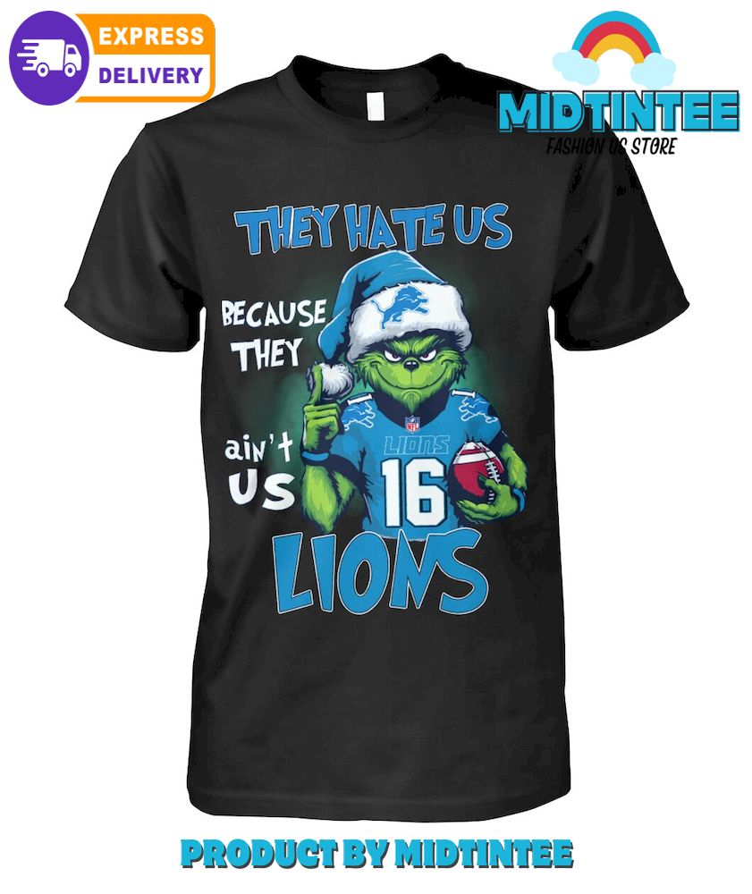 Detroit Lions Santa Grinch T Shirt1