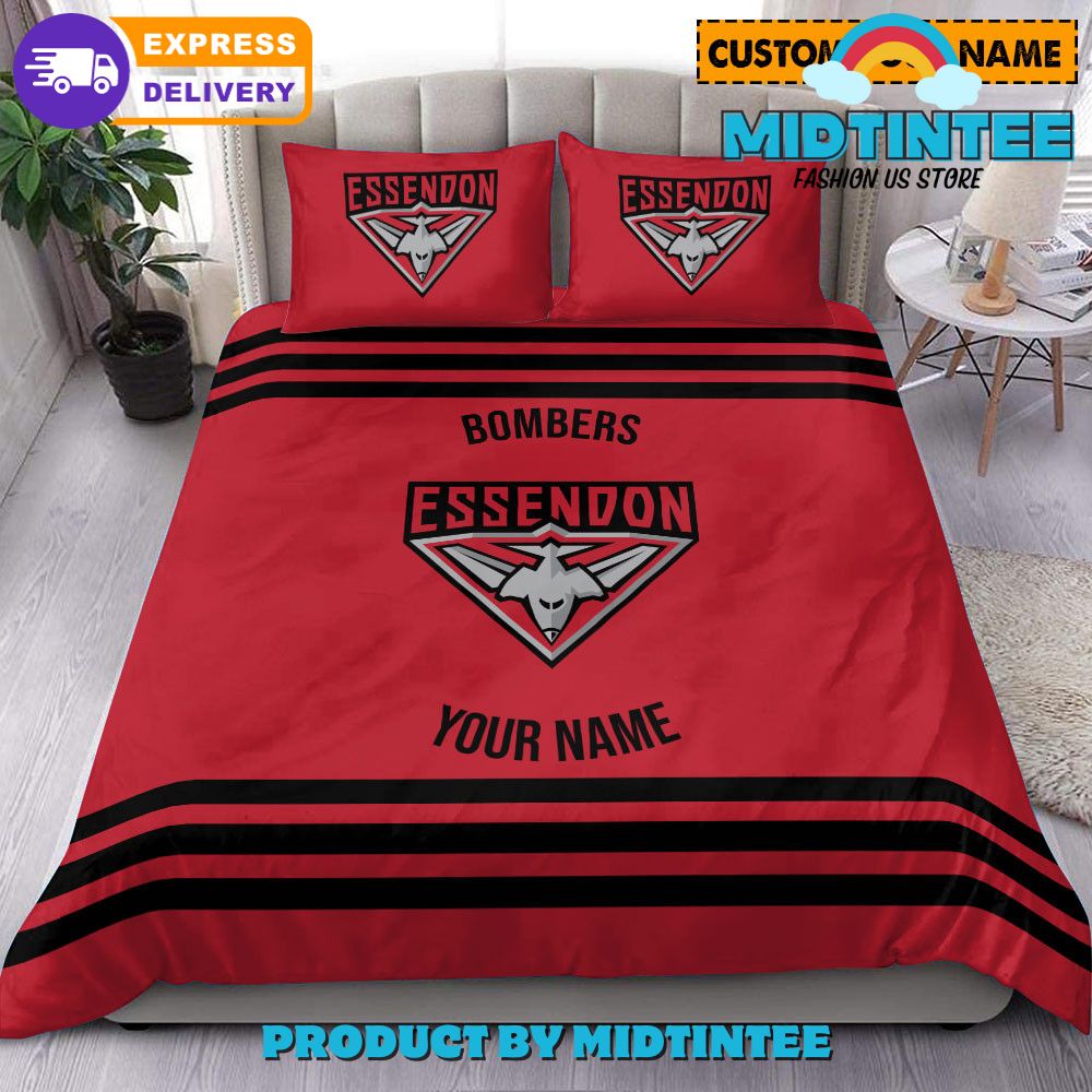 Essendon Bombers AFL Personalized Bedding Set