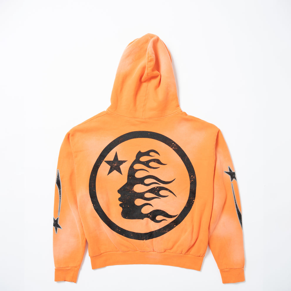 Fire Orange Hellstar Hoodie - Midtintee