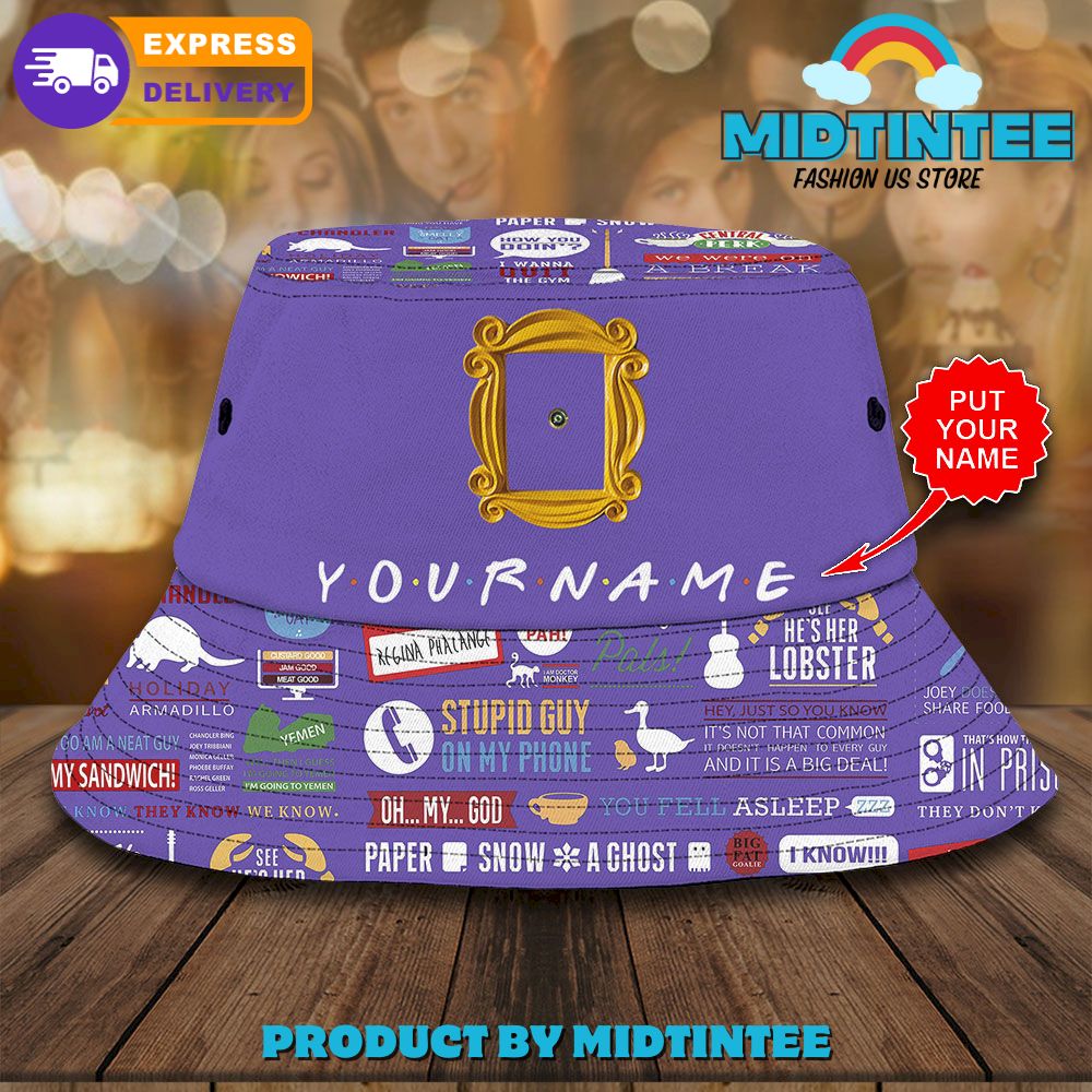 Friends Series Custom Name Bucket Hat