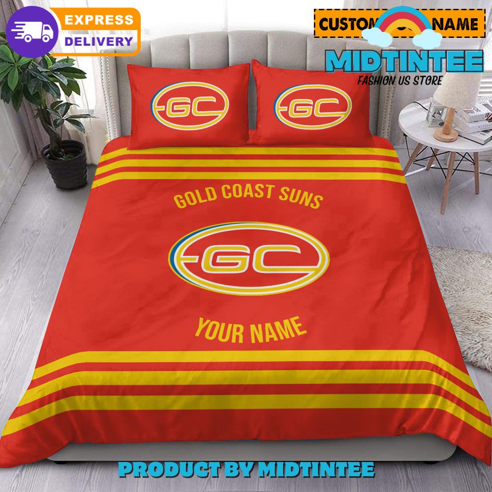 Gold Coast Suns AFL Personalized Bedding Set