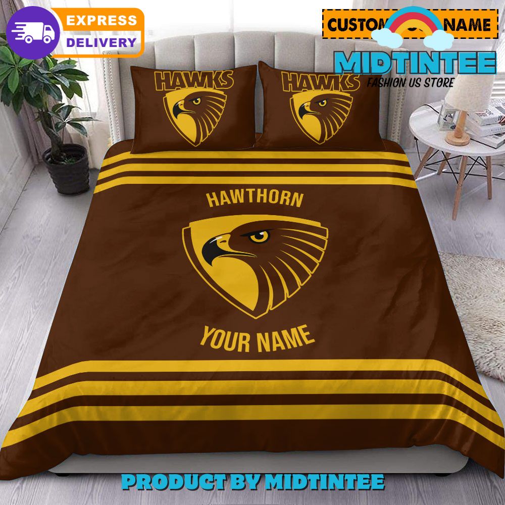 Hawthorn Hawks AFL Personalized Bedding Set