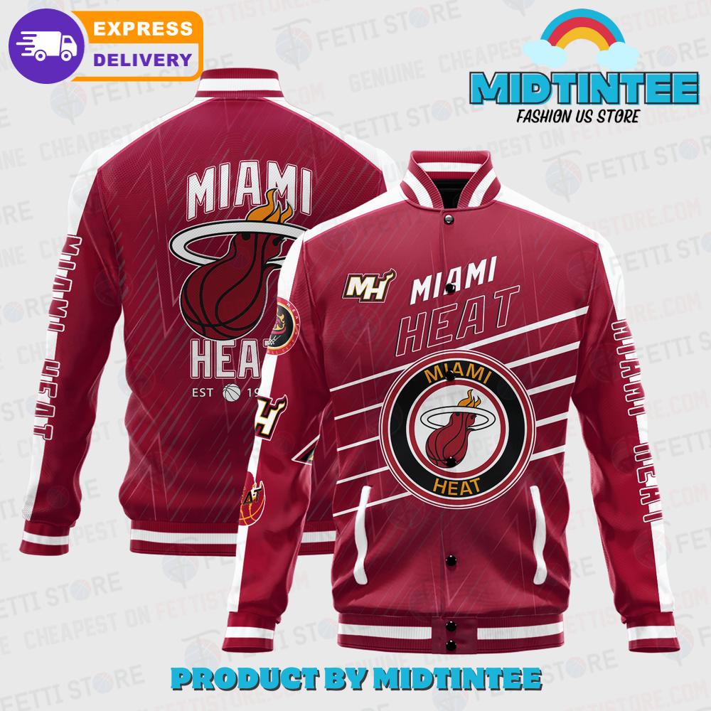 Miami heat letterman online jacket