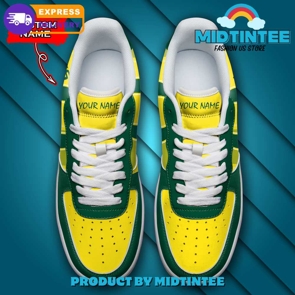 NCAA Oregon Ducks Personalized Air Force 1 Sneaker