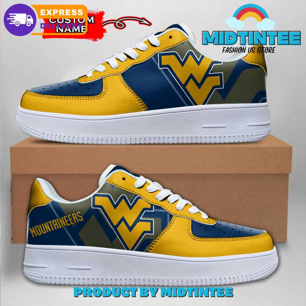 NCAA West Virginia Mountaineers Personalized Air Force 1 Sneaker