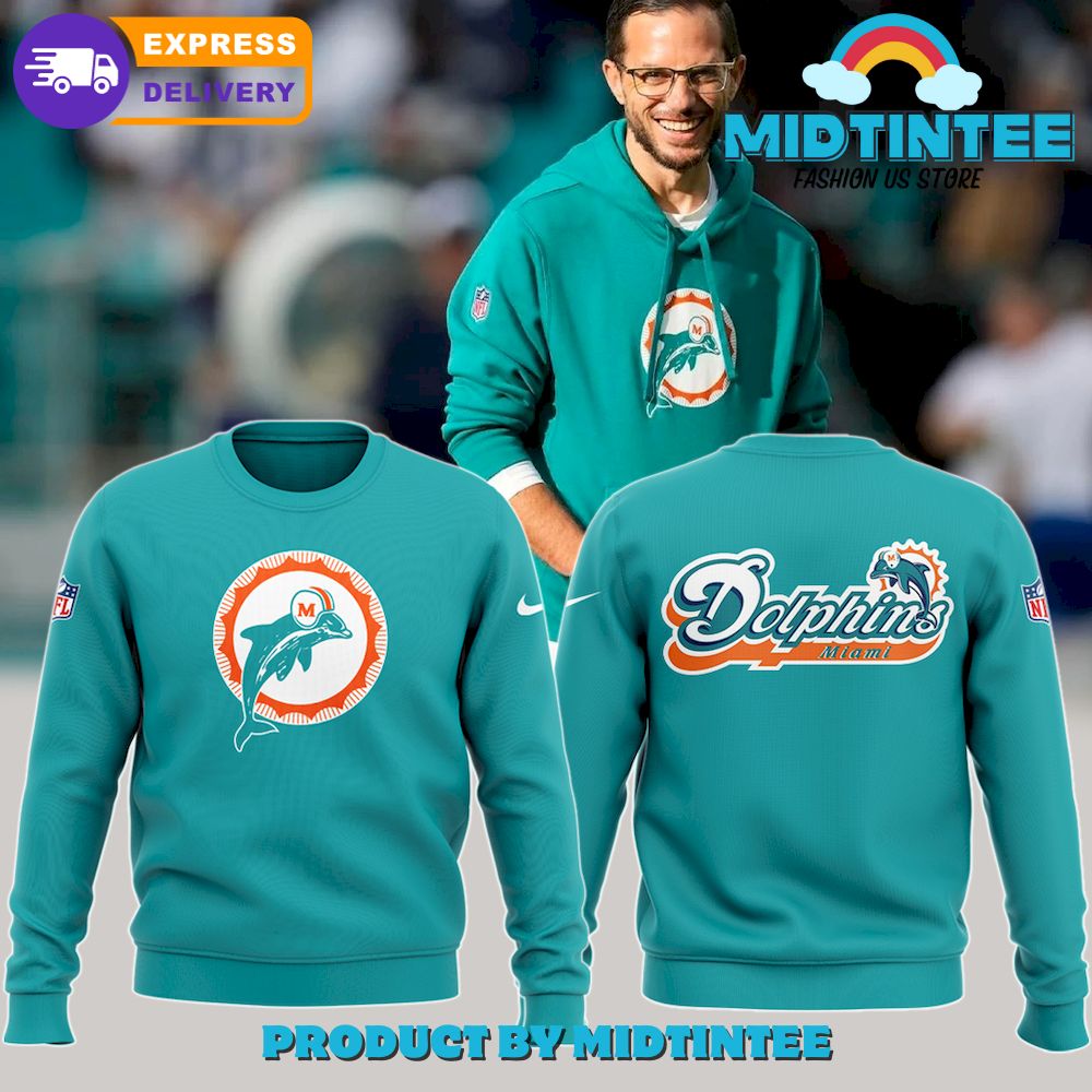 NFL Miami Dolphins Football Coach Sweater - Midtintee