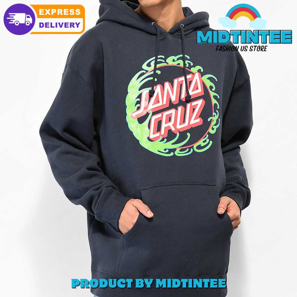 Santa Cruz Tidal Dot Blue Hoodie Midtintee