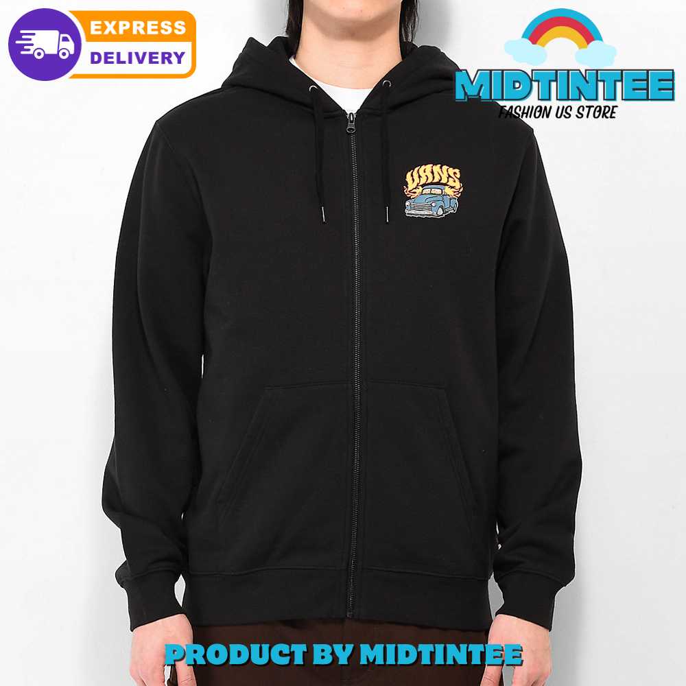 Vans Hot Rod Black Zip Hoodie