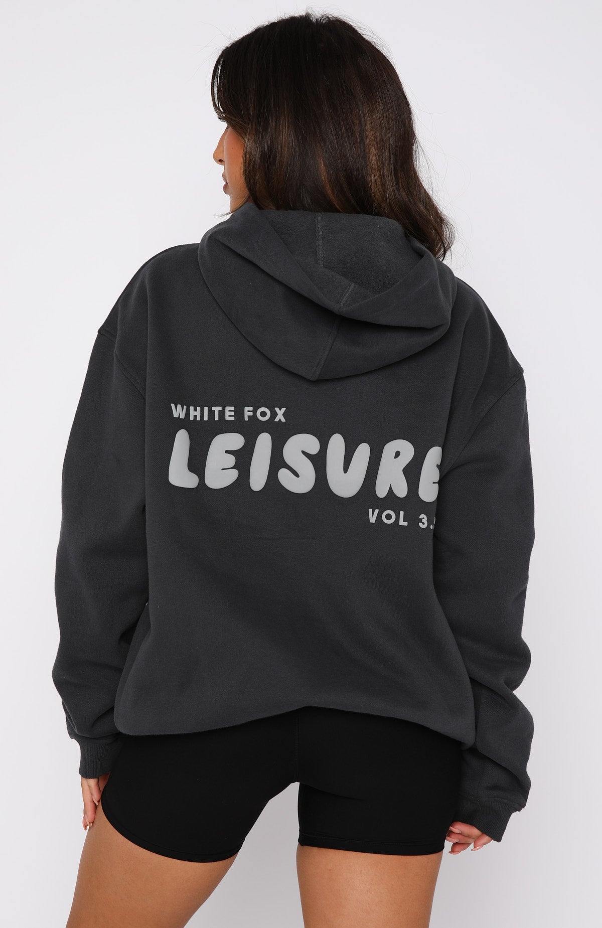 White Fox Leisure Series Oversized Hoodie Shadow - Midtintee