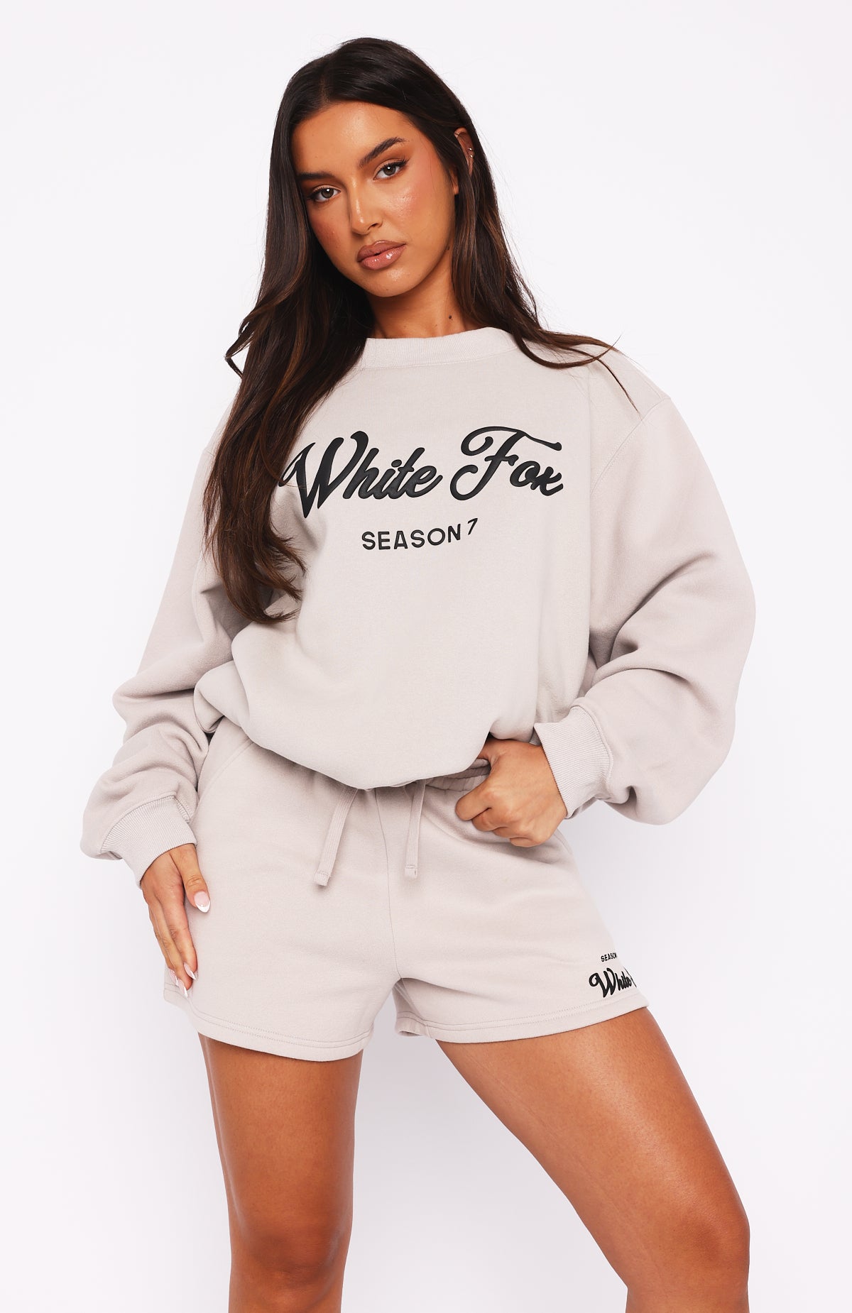 White Fox Season 7 Oversized Sweater Overcast1