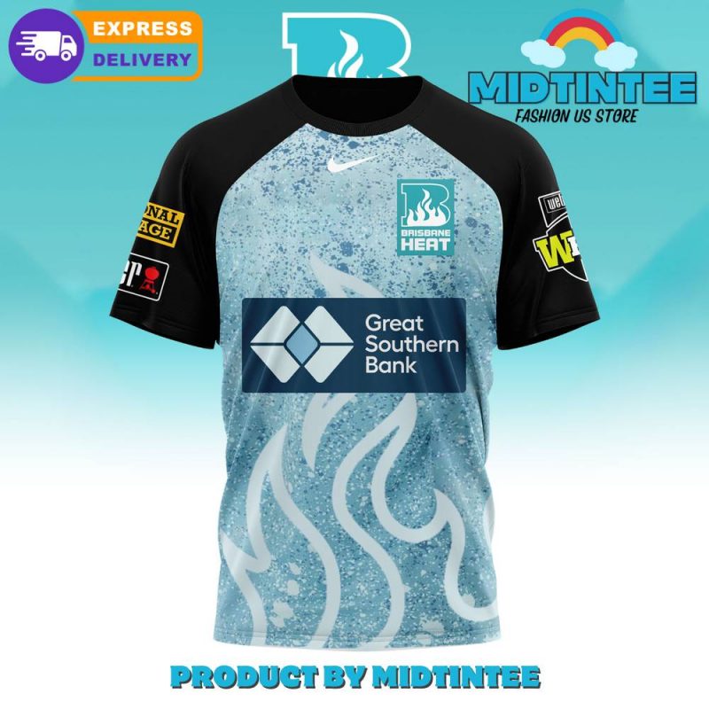Brisbane Heat 2024 BBL Womens TShirt 3D Midtintee