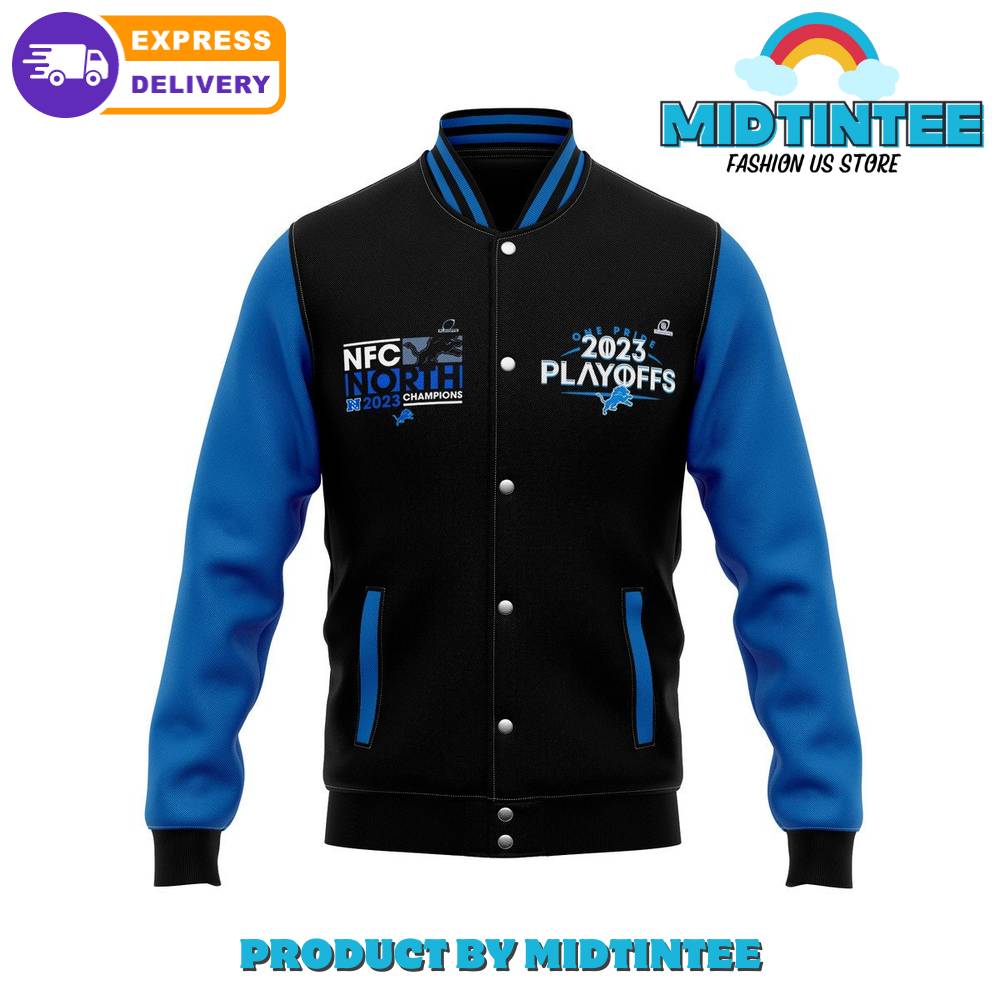 Detroit Lions NFC North Division Champions Baseball Jacket