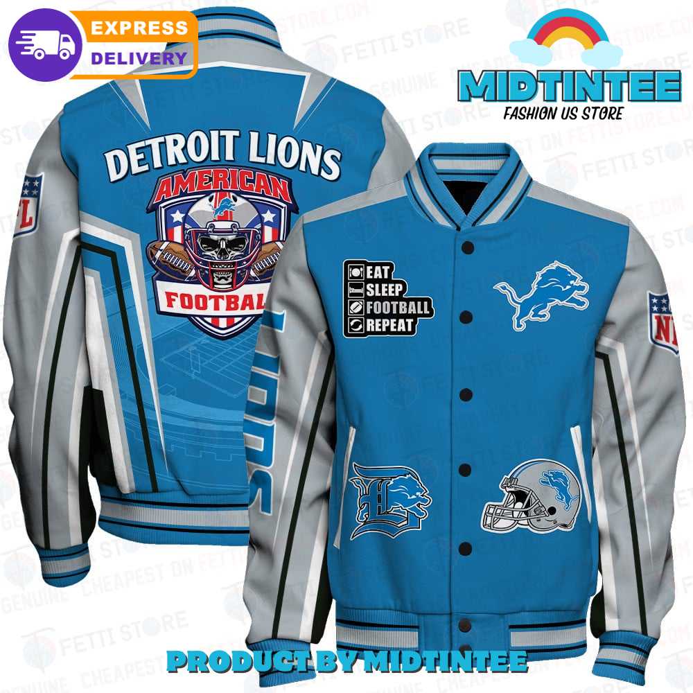 Detroit Lions National Football League Baseball Jacket