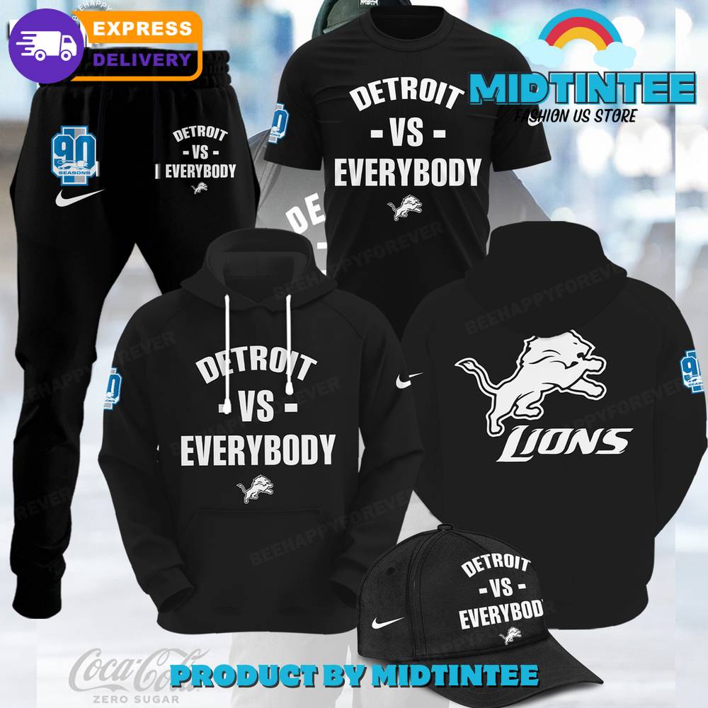 Detroit Vs Everybody Combo Hoodie, Pants, Cap