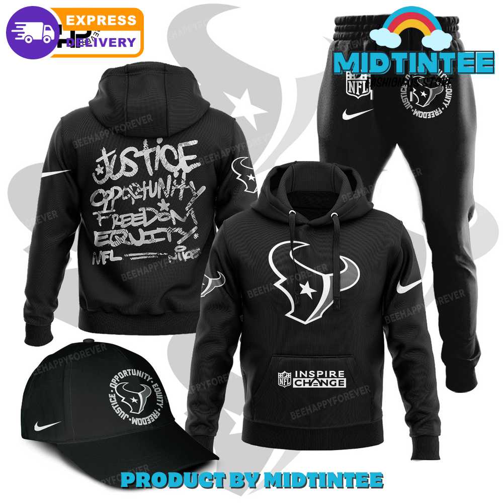 Houston Texans Justice Opportunity Equity Freedom Combo Hoodie