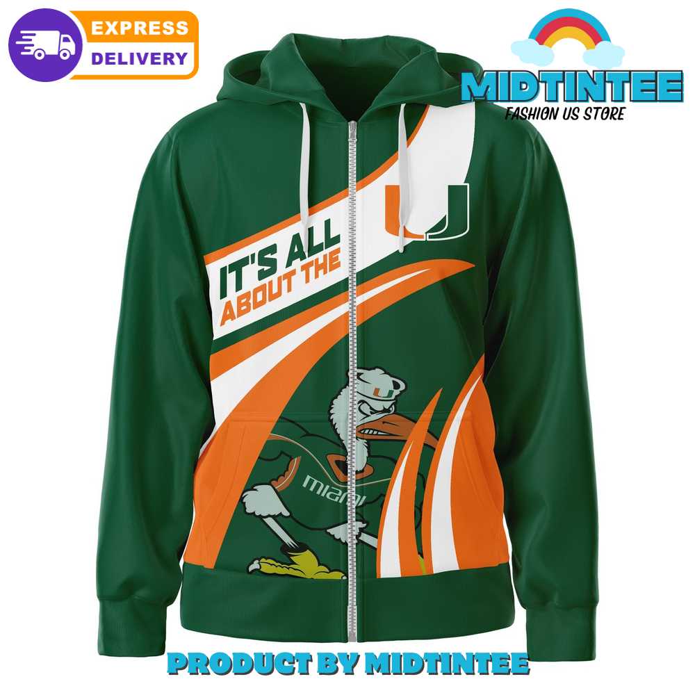 Miami hurricanes zip hot sale up hoodie