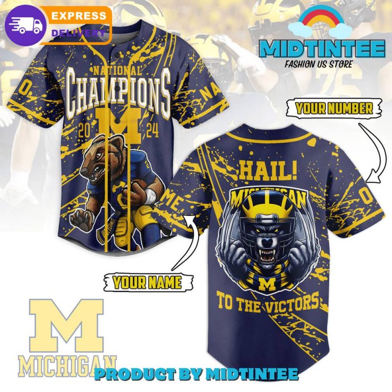 Michigan Wolverines NCAA National Champions 2024 Baseball Jersey