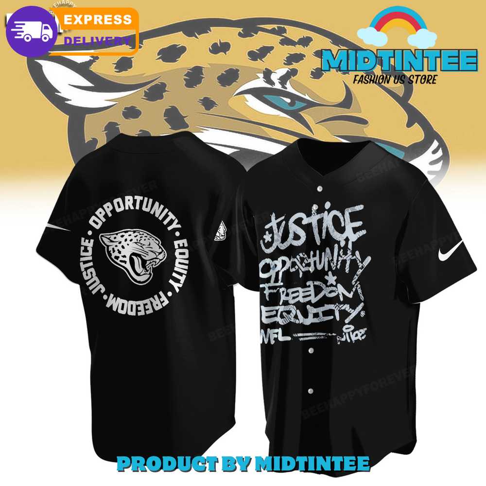 NFL Jacksonville Jaguars Justice Opportunity Equity Freedom Baseball Jersey