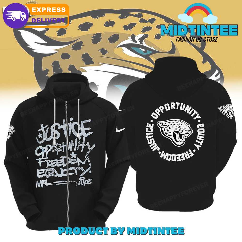 NFL Jacksonville Jaguars Justice Opportunity Equity Freedom Hoodie