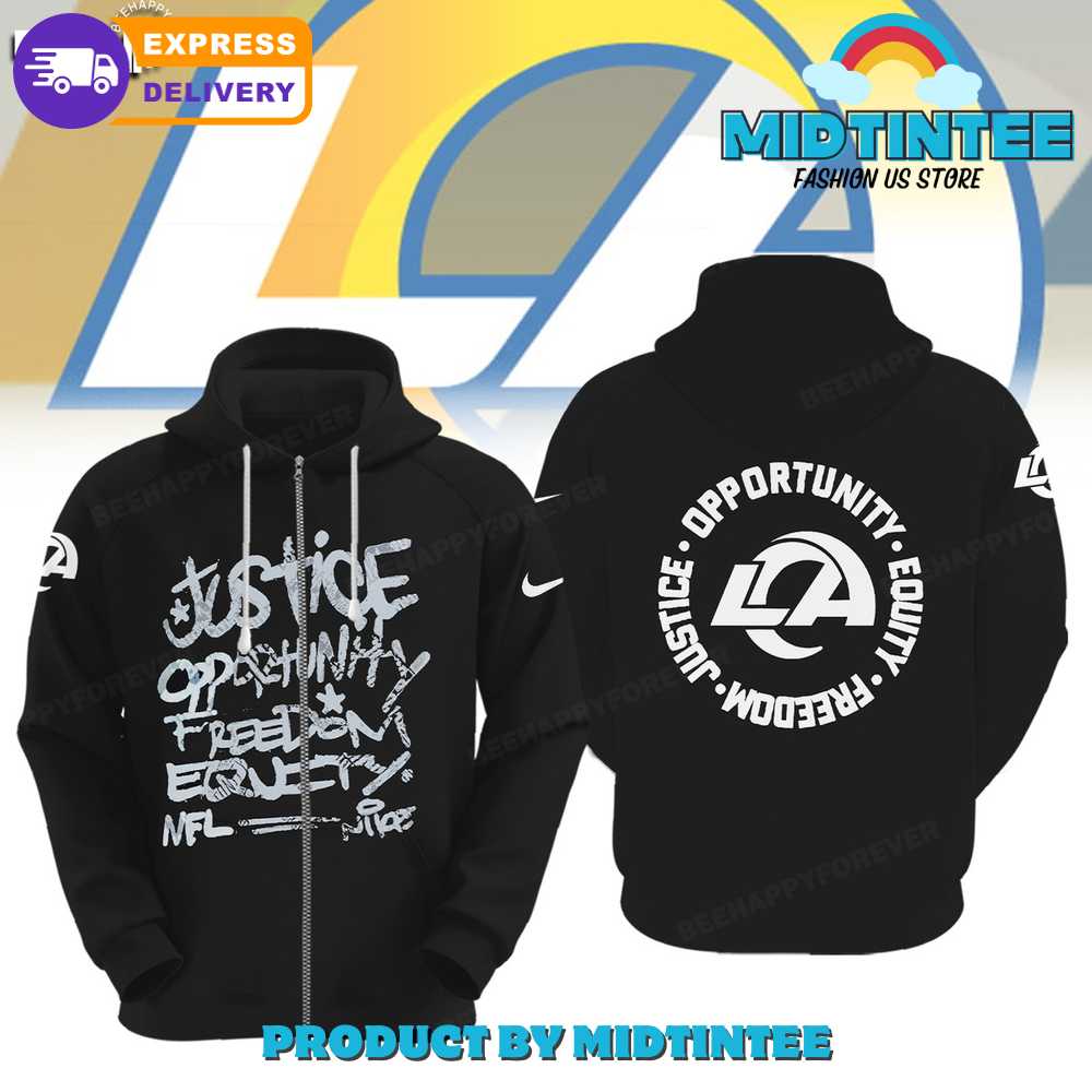 NFL Los Angeles Rams Justice Opportunity Equity Freedom Hoodie