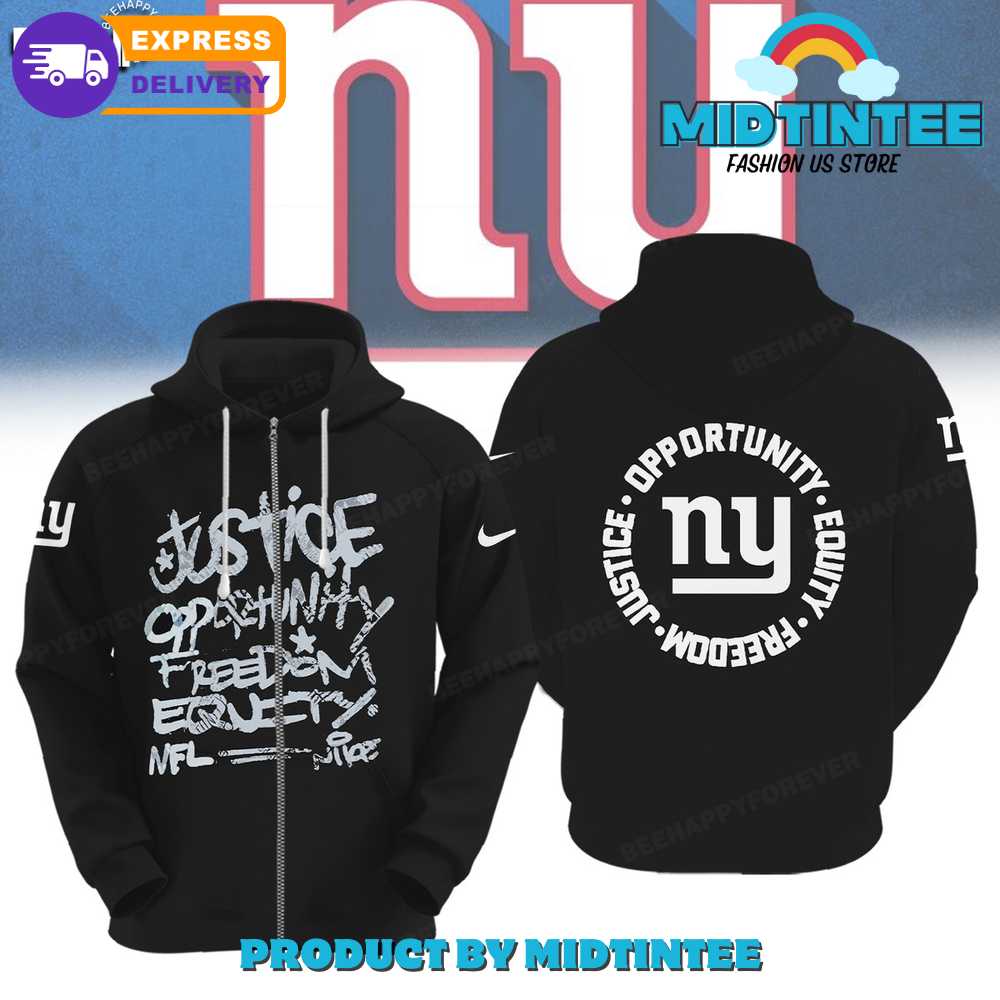 NFL New York Giants Justice Opportunity Equity Freedom Hoodie
