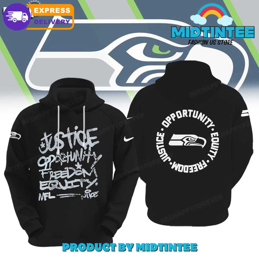 NFL Seattle Seahawks Justice Opportunity Equity Freedom Hoodie
