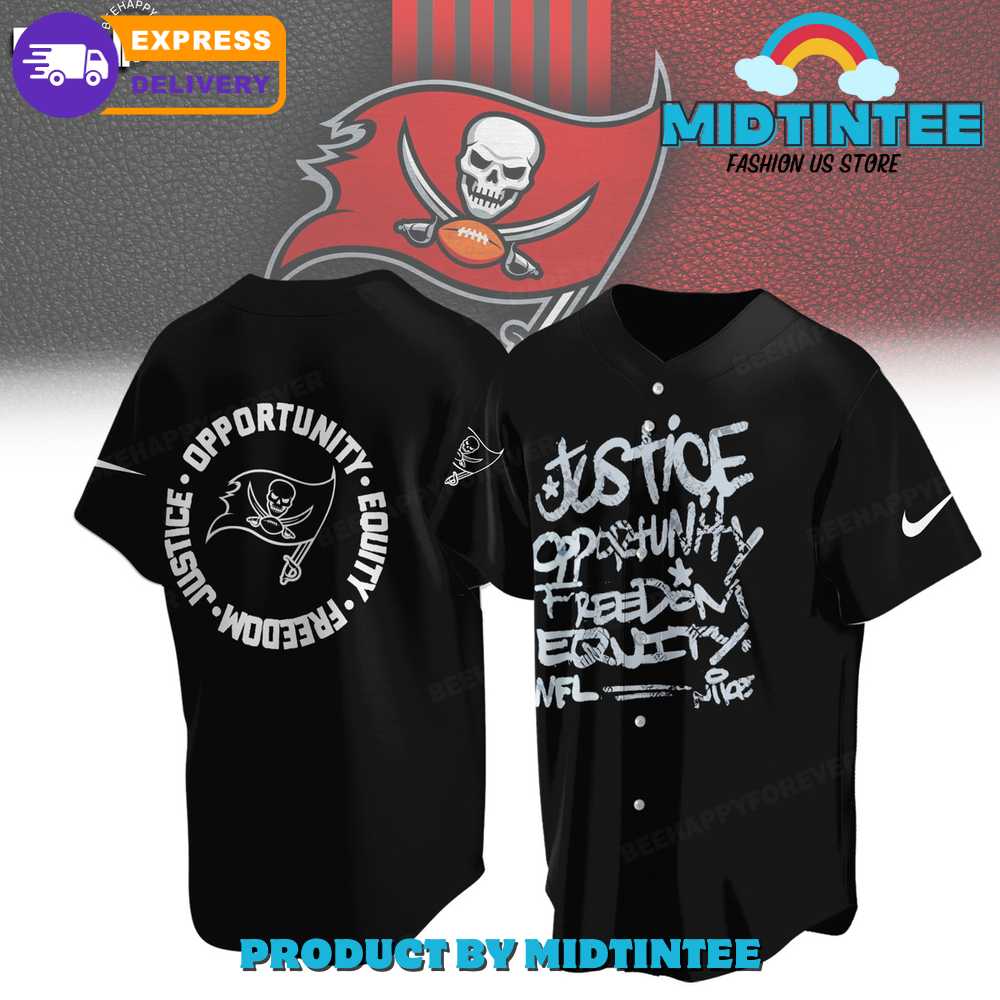 NFL Tampa Bay Buccaneers Justice Opportunity Equity Freedom Baseball Jersey