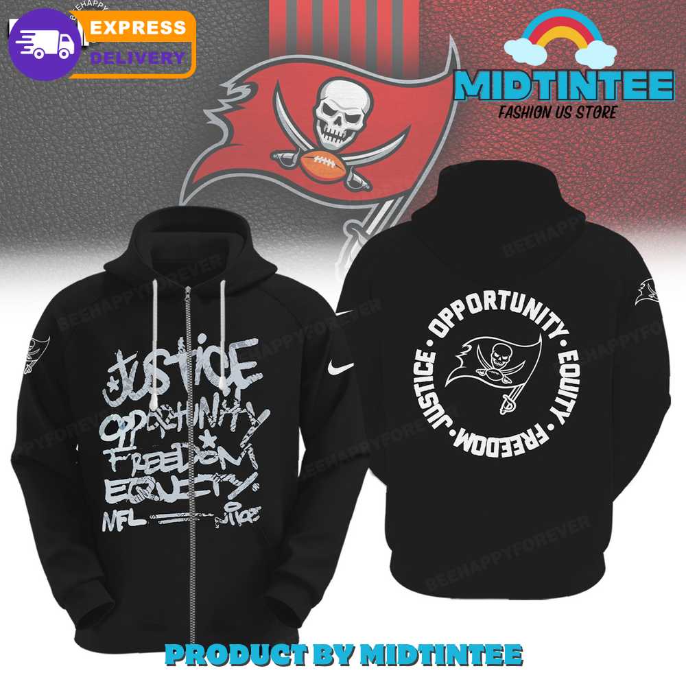 NFL Tampa Bay Buccaneers Justice Opportunity Equity Freedom Hoodie