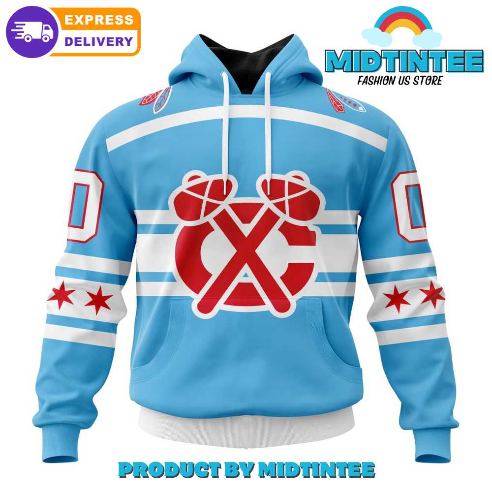 NHL Chicago Blackhawks Special City Connect Design Hoodie