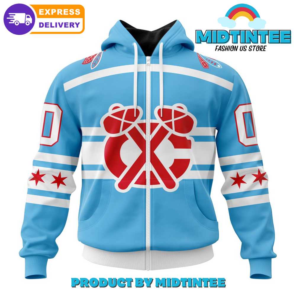 NHL Chicago Blackhawks Special City Connect Design Hoodie