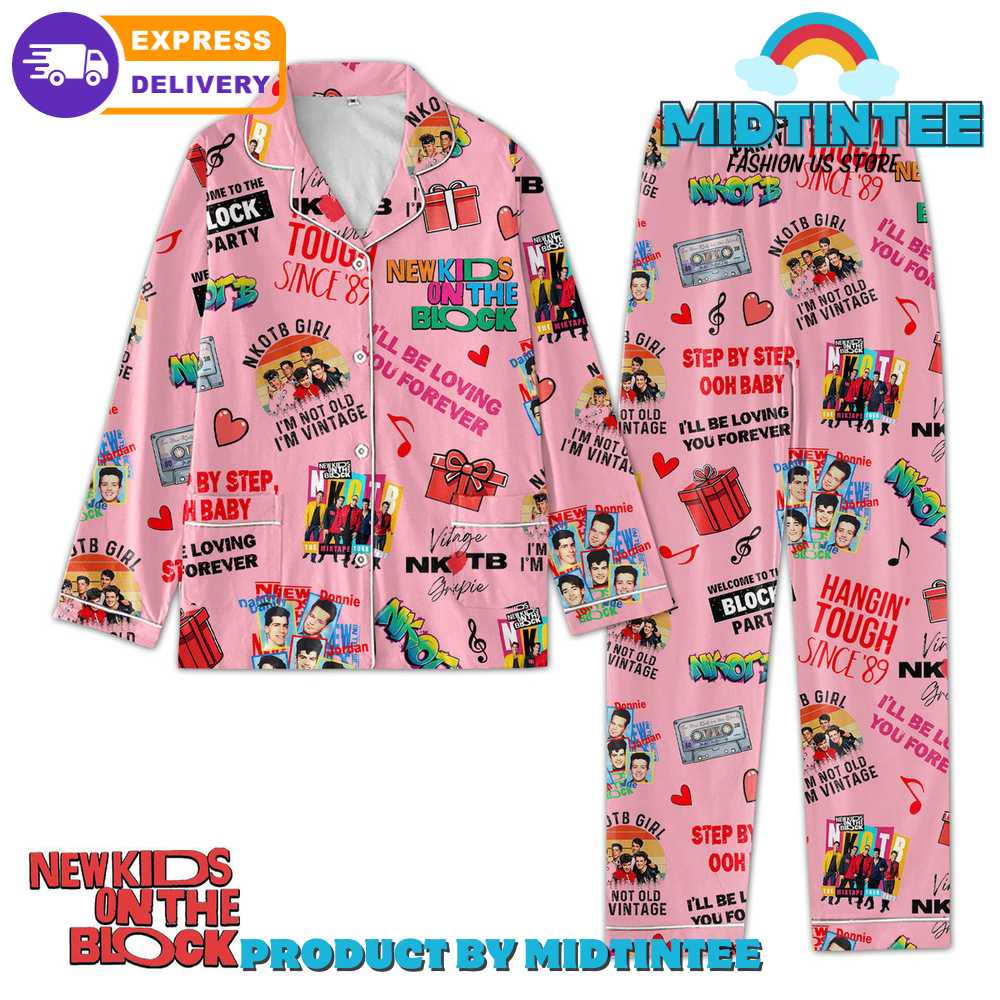 New Kid On The Block Pajamas Set